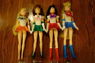 Sailor Moon,  Venus,  Jupiter & Mars 11.  5 " Dolls - Irwin