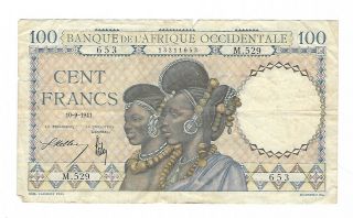 Afrique Occidentale - French West Africa - 100 Francs 1941