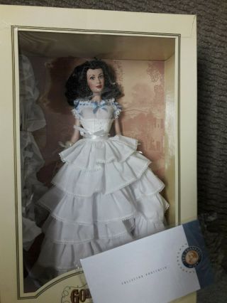 Franklin Gwtw Scarlett Vinyl Doll Dressing Of The Belle Of The Bbq 22/1000
