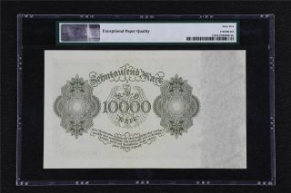 1922 Germany Reichsbanknote 10000 Mark Pick 71 PMG 65 EPQ Gem UNC 2