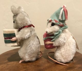 R John Wright Christmas Mice Mouse Matching Number LE Sugar and Merry 2
