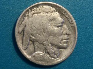 1918 - D Buffalo Nickel Full Date Almost Full Horn Coin.  F,