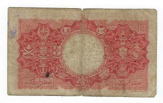 Malaya & British Borneo 10 Dollars 1953.  JO - 8399 2