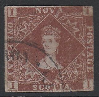 Canada - Provinces Nova Scotia: 1853 1d Red - Brown A Neatly - 12975