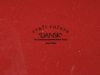 Dansk - Craft Colors - Rhubarb Red - Soup Cereal Bowl - 7 1/4 