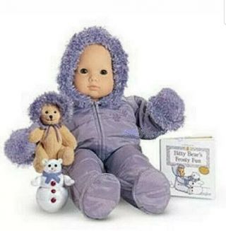 American Girl Doll Bitty Baby 2001 Snowflake Snowsuit Outfit Complete Snowbear