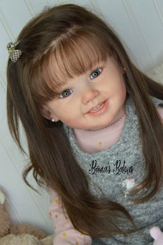 Ready To Ship Reborn Toddler Doll Baby Girl Cammi By Ping Lau Brown Hair