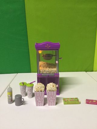 American Girl Ag Doll Popcorn Maker Machine Movies See Pictures And Description