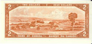 Bank of Canada 1954 $2 Two Dollars Replacement Note K/G Prefix AU 2