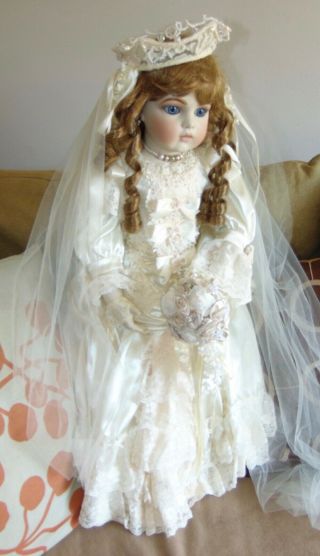 VICTORIA BRU JNE Bride Doll LE 150 BY MARY BRENNER & MARIE OSMOND LOW 9 DOLL 3