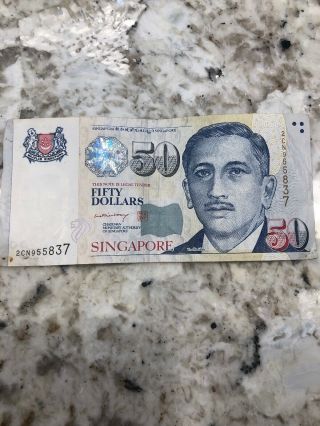 Singapore 50 Dollars Banknote