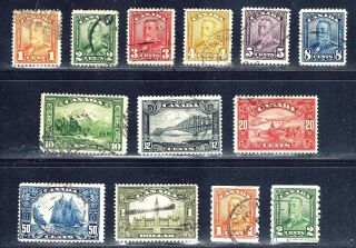 Canada 149 - 161 Fvf - 1928 - 9 King George V,  158 Bluenose - High Values