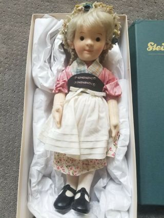 Steiff Kinder R.  John Wright Katharina Doll Number 150/500 Nwt
