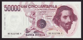Italy - 50000 Lire,  1986 - Series Bc - Ciampi - Stevani - P 113a - Unc