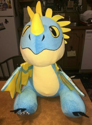 Build A Bear Workshop How To Train Your Dragon 14 " Stormfly Plush Blue Doll