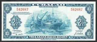 Curacao 2½ Gulden 1942 Vf/xf Netherlands Antilles Nederlandse Antillen Abnc P36