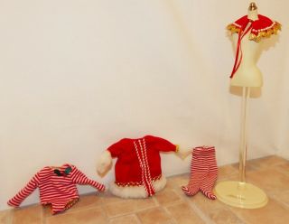 Ooak Christmas Outfit For Tonner Patsy & Other 10 " Size Dolls