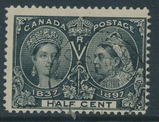 Sg 121 Canada 1897.  ½d Cent Black.  A Very Fine Cds Ewample Cat £75
