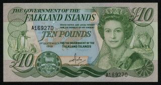 Falkland Islands (p14a) 10 Pounds 1986 Unc