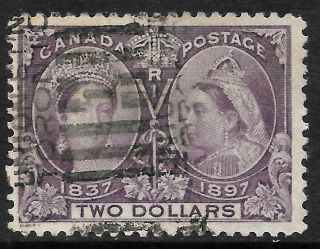 Canada 1897 $2 Deep Violet Jubilee,  Fu.  Sg 137.  Cat.  £425.