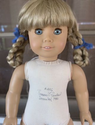 American Girl 1986 White Body Kirsten Doll Signed Pleasant Rowland
