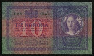 AUSTRIA (P009) 10 Kronen 1904 VF, 2
