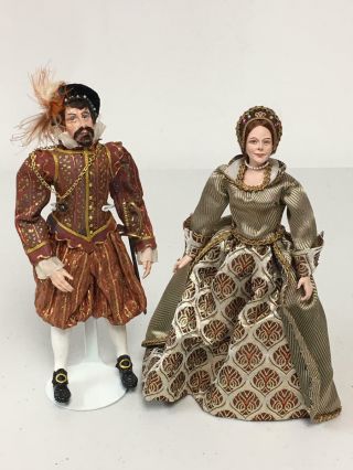Tudor Marcia Backstrom Dollhouse Miniature Dolls