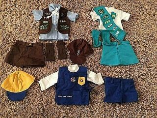 Fits American Girl Doll Brownie,  Girl Scout & Daisy Scout Outfits,  Accessories