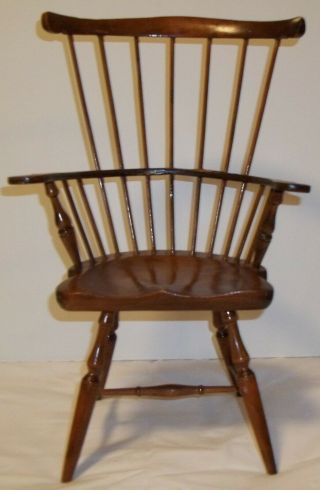 Wood Windsor Style Doll Chair,  Wooden 18 " Bear Or American Girl Toy Doll Chair