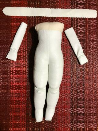 11 " Leather Body For Bisque Headed Doll Making Supplies Bru Sewn
