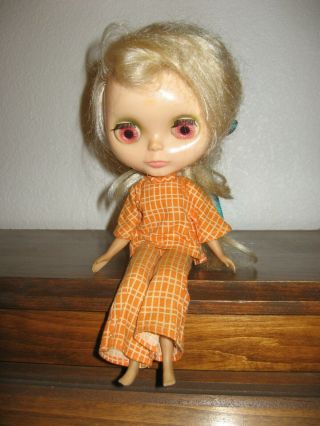 Vintage 1972 Kenner Blythe Doll Blonde Hair Eyes Work Knees bend and stay 3