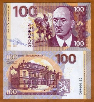 Czechoslovakia,  100 Korun,  2018,  Private Issue,  Specimen,  Unc Edvard Beneš