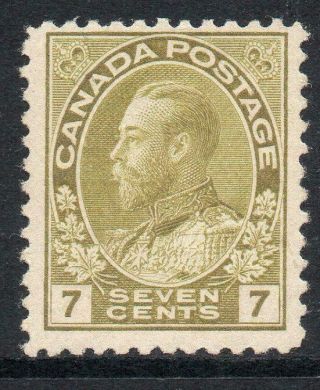 Canada 1914 7c Sg 207 Shade Of Pale Sage Green Quality M.