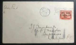 1921 St Johns Newfoundland Airmail First Flight Cover Ffc To Halifax Canada