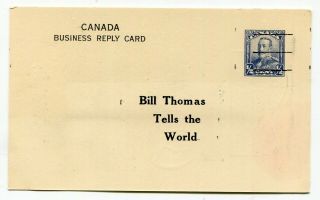 Canada Postal Stationery George V Reply Postcard - Toronto - Precancel - Clothing