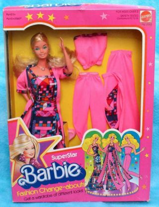 Vtg 1978 Barbie Superstar Fashion Change - Abouts Doll In Tlc Box 2583 Rare