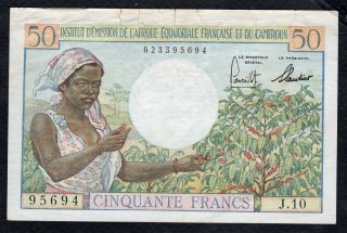 50 Francs From Cameroun French Colony