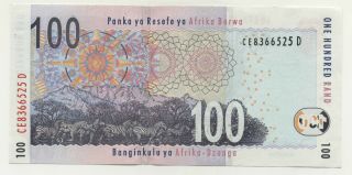 South Africa 100 Rand ND 2005 Pick 131.  a UNC Uncirculated Banknote 2