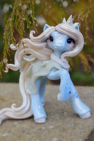 Whisper Fillies Frosted Wonderland Frozen Filly Figurine Handmade Doll