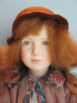 Regina Sandreuter Wood And Porcelain Doll 1993 Zarah 16 - 1/2 In 37/100