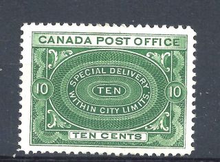Canada 1898 Special Delivery Scott E1 Ef Mogh Cv $250 (bs13321)