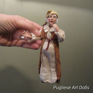 Artist made ooak 1:12 Scale miniature dollhouse doll by artist Pauline Pugliese 2