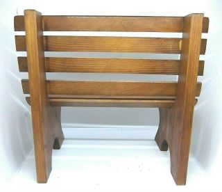 Wooden Doll Stuffed Bear Sized Toddler Bench 14 