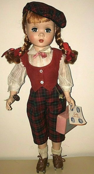 Madame Alexander Maggie - Faced Kathy Skater 18” W/ Hang Tags,  Chain,  Beauty Bolx