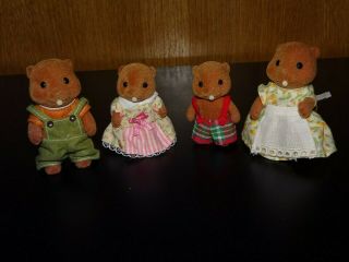 Sylvanian Families/calico Critters - The Waters Beaver Family