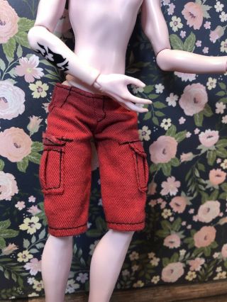 Mattel MONSTER HIGH Create A Monster Vampire Boy Starter Pack Shoes Wig Shorts 3