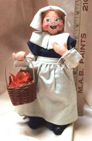 Annalee Mobilitee Doll Thanksgiving Pilgrim Woman