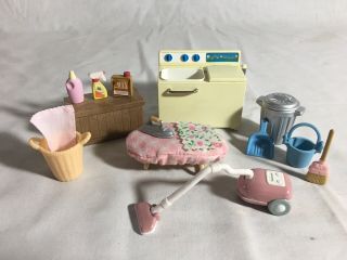 Calico Critters/sylvanian Families Laundry Cleaning Supplies & Washing Machine