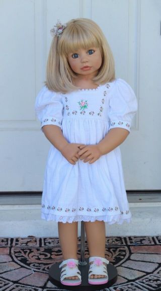 Masterpiece Doll Sasha Blonde Blue Eyes Realistic Toddler Vinyl Monika Levenig