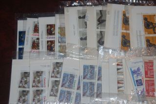 Canada NH Plate Block packs,  $203.  52 face value FV Discount Postage 2